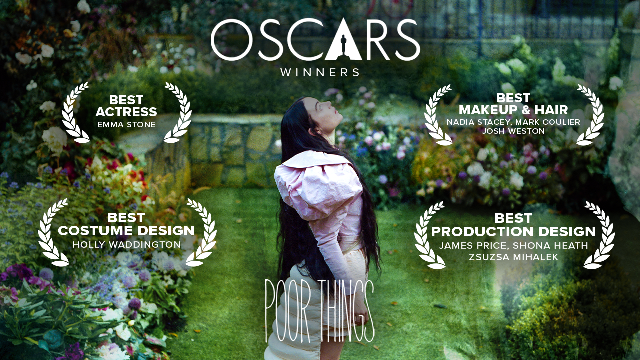 slide-Four Oscars for <i>Poor Things</i>