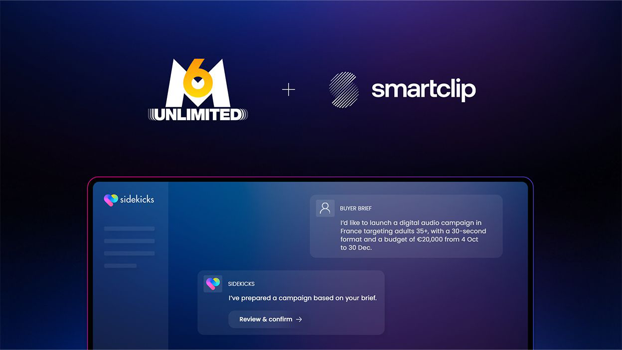 slide-<h1>Smartclip and M6 Unlimited pioneer agentic AI for audio advertising</h1>