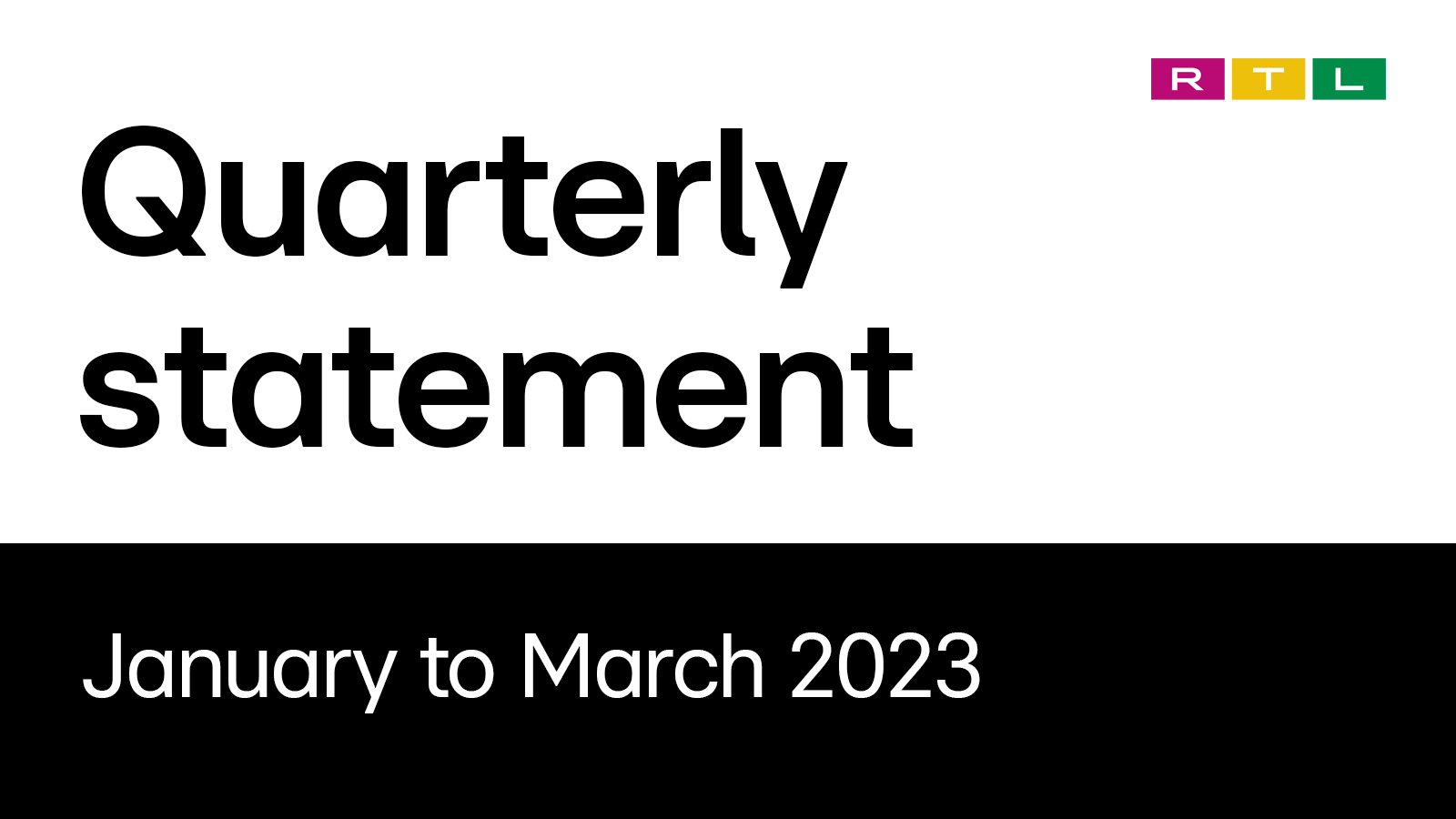 Quarterly statement January to March 2023